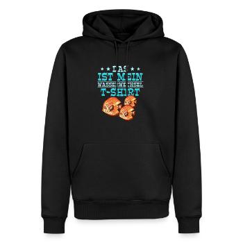 Das ist mein Wasserwechsel T-shirt Aquarianer - Männer Premium Bio Hoodie - Schwarz - Vorne - Nico (187cm)