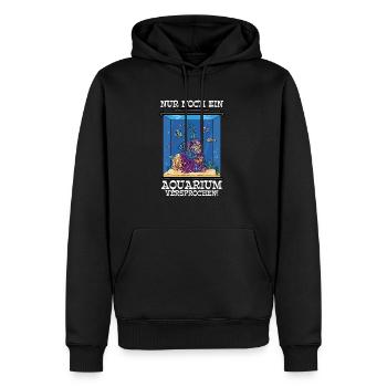 Aquarianer - Männer Premium Bio Hoodie - Schwarz - Vorne - Nico (187cm)