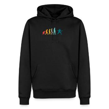 Fechten - Männer Premium Bio Hoodie - Schwarz - Vorne - Nico (187cm)