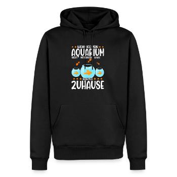 Aquarianer - Männer Premium Bio Hoodie - Schwarz - Vorne - Nico (187cm)