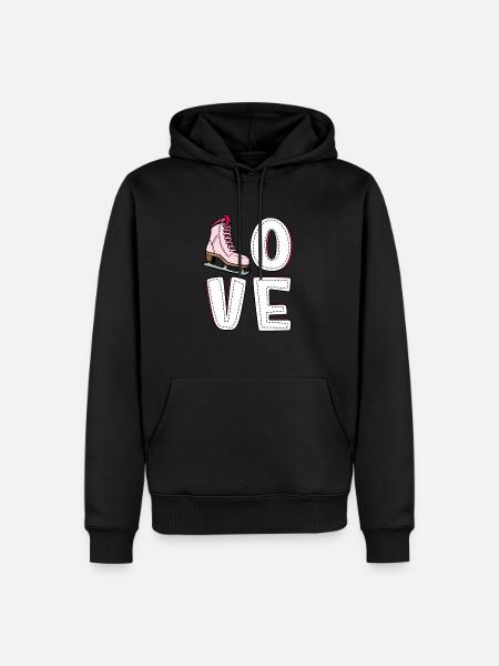 Eislaufen - Männer Premium Bio Hoodie - Schwarz