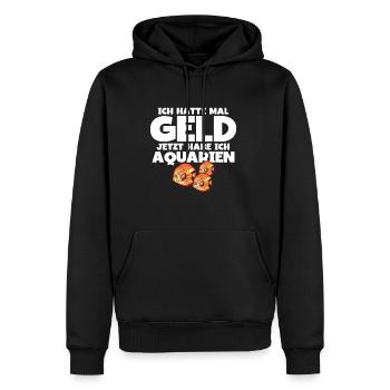 Aquarianer - Männer Premium Bio Hoodie - Schwarz - Vorne - Nico (187cm)