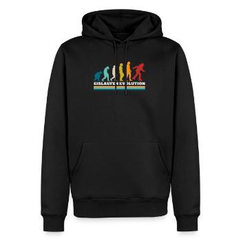 Eislaufen - Männer Premium Bio Hoodie - Schwarz - Vorne - Nico (187cm)