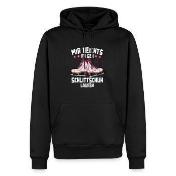 Eislaufen - Männer Premium Bio Hoodie - Schwarz - Vorne - Nico (187cm)