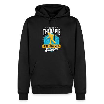 Eislaufen - Männer Premium Bio Hoodie - Schwarz - Vorne - Nico (187cm)