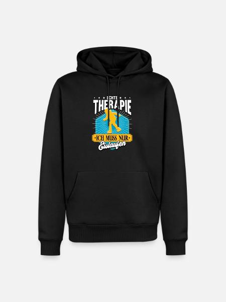 Eislaufen - Männer Premium Bio Hoodie - Schwarz