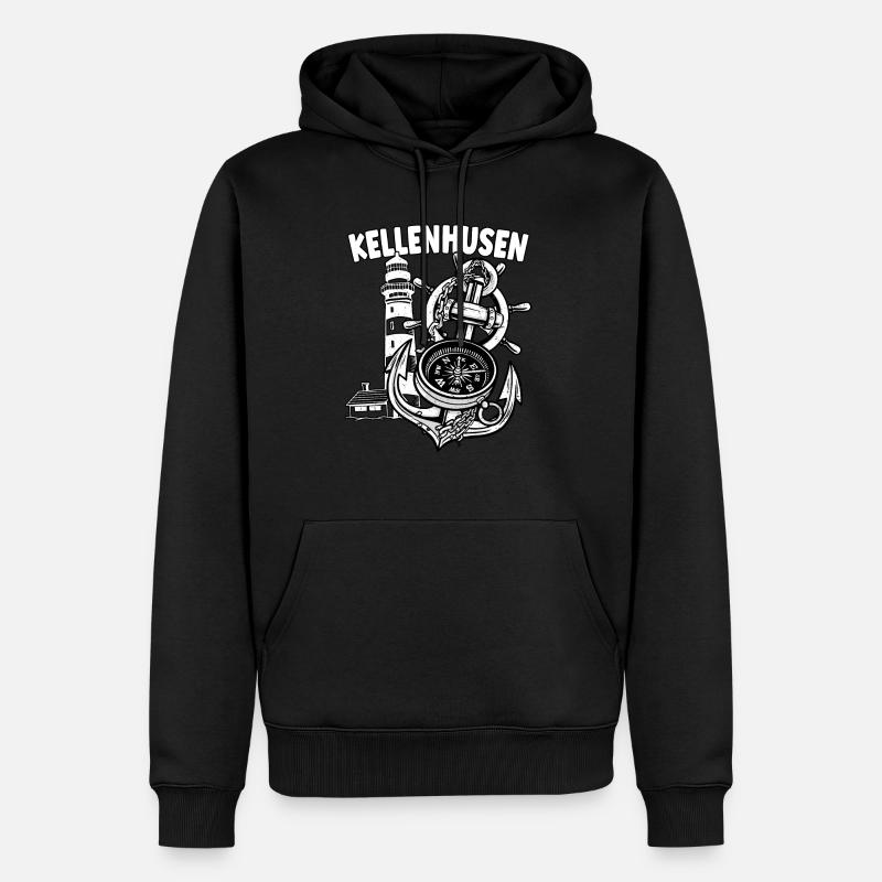 Kellenhusen - Männer Premium Bio Hoodie - Schwarz