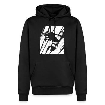 Vintage Bienen Flüsterer Bee Imker Bienen Geschenk - Männer Premium Bio Hoodie - Schwarz - Vorne - Nico (187cm)