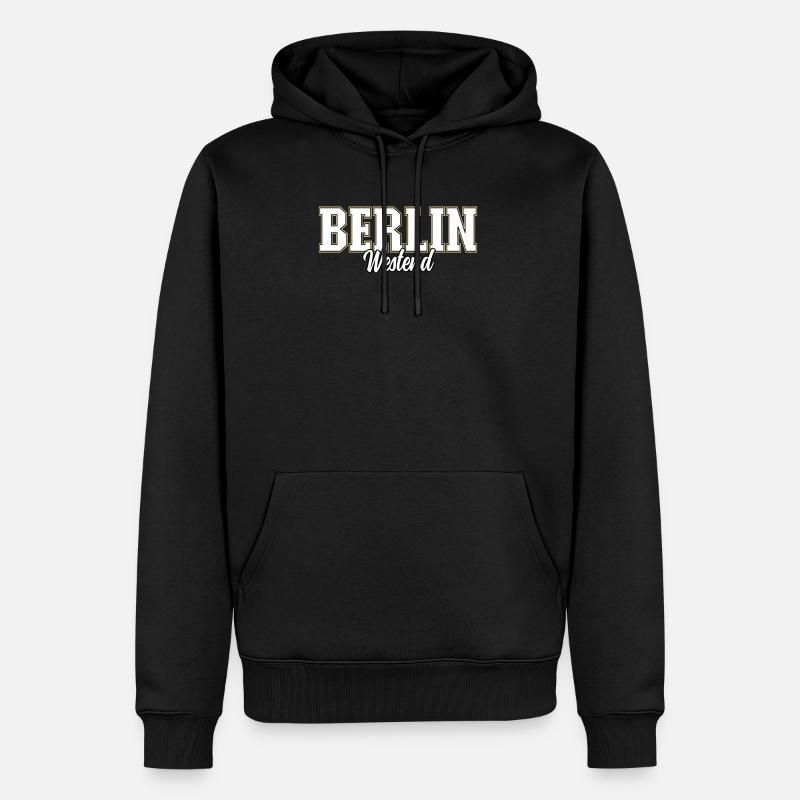 Berlin Westend - Sweat à capuche Premium bio Homme - noir