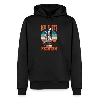 Fechten - Männer Premium Bio Hoodie - Schwarz - Vorne - Nico (187cm)