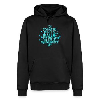Aquarianer - Männer Premium Bio Hoodie - Schwarz - Vorne - Nico (187cm)