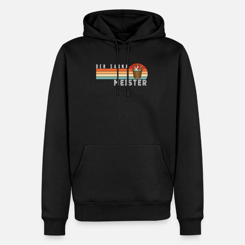 Sauna - Männer Premium Bio Hoodie - Schwarz
