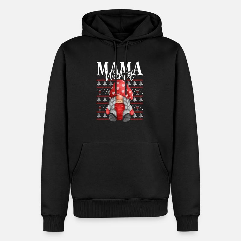 Mama Wichtel Noël - Sweat à capuche Premium bio Homme - noir