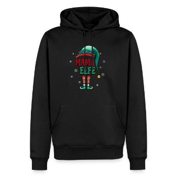 Weihnachten Mama Elf - Männer Premium Bio Hoodie - Schwarz - Vorne - Nico (187cm)