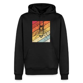 Vintage Imker Retro Imkerei Bienen Bienenzüchter I - Männer Premium Bio Hoodie - Schwarz - Vorne - Nico (187cm)