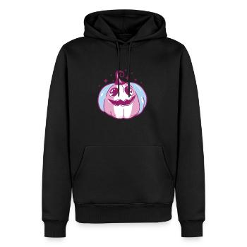 Transgender Pride Pumpkin LGBT Trans Flag - Sweat à capuche Premium bio Homme - noir - Devant - Nico (187cm)