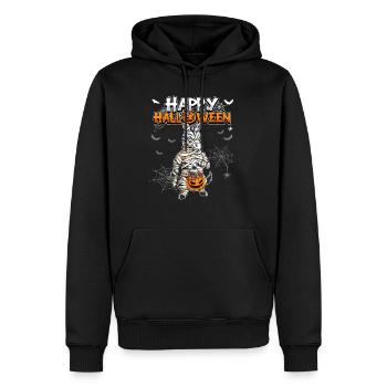 Halloween Zebra Mumie - Männer Premium Bio Hoodie - Schwarz - Vorne - Nico (187cm)
