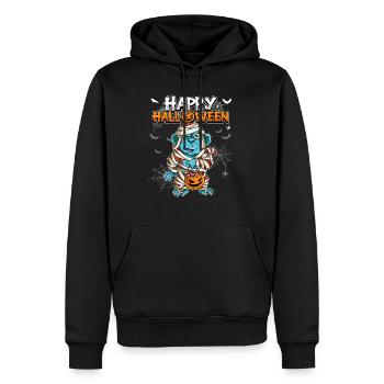 Halloween Affe Mumie - Männer Premium Bio Hoodie - Schwarz - Vorne - Nico (187cm)
