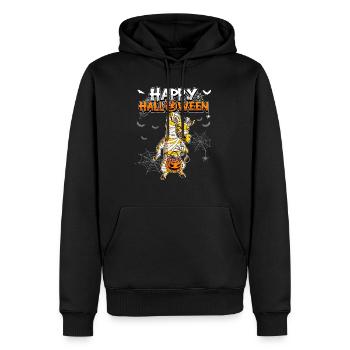 Halloween Giraffe Mumie - Männer Premium Bio Hoodie - Schwarz - Vorne - Nico (187cm)