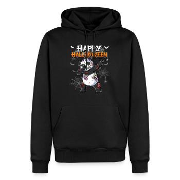 Halloween Panda Zombie - Männer Premium Bio Hoodie - Schwarz - Vorne - Nico (187cm)