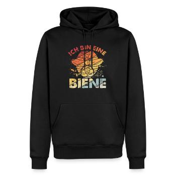 Ich Bin Eine Biene Geschenk Imker Biene Bienen Flü - Männer Premium Bio Hoodie - Schwarz - Vorne - Nico (187cm)