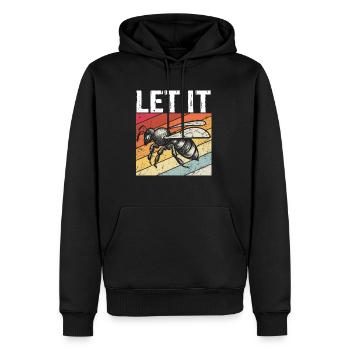 Let It Bee Bienen Flüsterer - Imker Biene Imkerei - Männer Premium Bio Hoodie - Schwarz - Vorne - Nico (187cm)