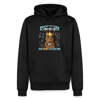 Zocken Reichet mir den Controller Gaming - Männer Premium Bio Hoodie - Schwarz - Vorne - Nico (187cm)