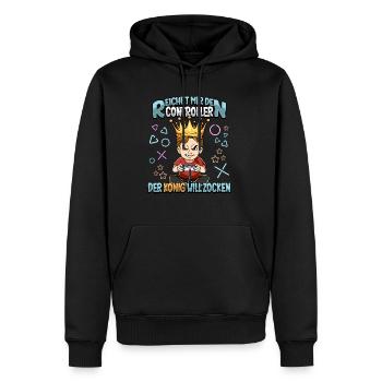 Zocken Reichet mir den Controller Gaming - Männer Premium Bio Hoodie - Schwarz - Vorne - Nico (187cm)