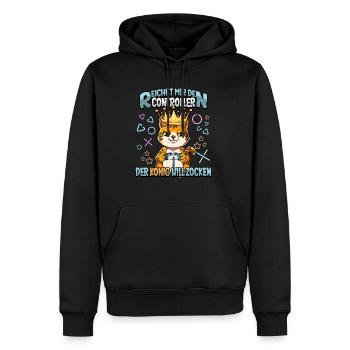 Zocken Reichet mir den Controller Gaming - Männer Premium Bio Hoodie - Schwarz - Vorne - Nico (187cm)