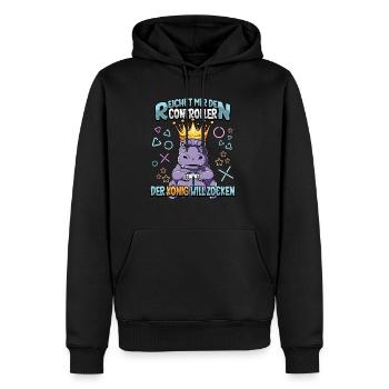 Zocken Reichet mir den Controller Gaming - Männer Premium Bio Hoodie - Schwarz - Vorne - Nico (187cm)