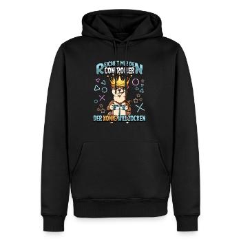 Zocken Reichet mir den Controller Gaming - Männer Premium Bio Hoodie - Schwarz - Vorne - Nico (187cm)