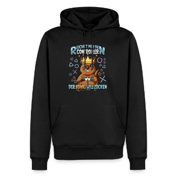 Zocken Reichet mir den Controller Gaming - Männer Premium Bio Hoodie - Schwarz - Vorne - Nico (187cm)