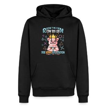 Zocken Reichet mir den Controller Gaming - Männer Premium Bio Hoodie - Schwarz - Vorne - Nico (187cm)