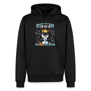 Zocken Reichet mir den Controller Gaming - Männer Premium Bio Hoodie - Schwarz - Vorne - Nico (187cm)