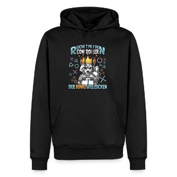 Zocken Reichet mir den Controller Gaming - Männer Premium Bio Hoodie - Schwarz - Vorne - Nico (187cm)