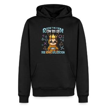 Zocken Reichet mir den Controller Gaming - Männer Premium Bio Hoodie - Schwarz - Vorne - Nico (187cm)
