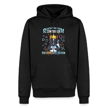 Zocken Reichet mir den Controller Gaming - Männer Premium Bio Hoodie - Schwarz - Vorne - Nico (187cm)