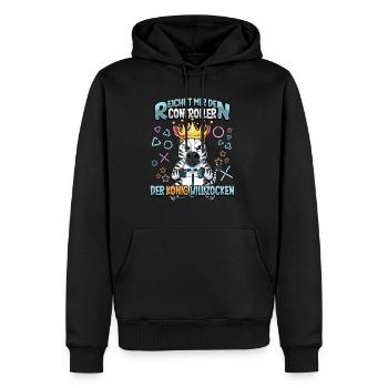 Zocken Reichet mir den Controller Gaming - Männer Premium Bio Hoodie - Schwarz - Vorne - Nico (187cm)
