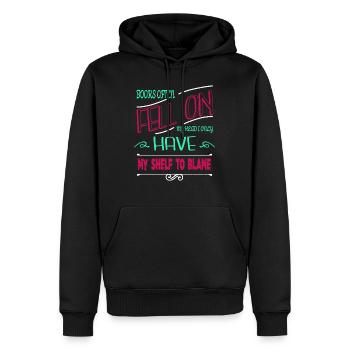 book worm book keeper gift book children - Männer Premium Bio Hoodie - Schwarz - Vorne - Nico (187cm)