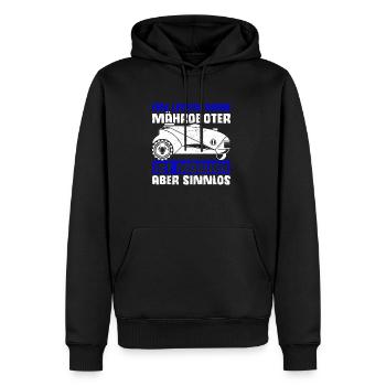 Mähroboter Garten Rasenroboter Mäher Geschenk - Männer Premium Bio Hoodie - Schwarz - Vorne - Nico (187cm)