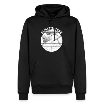 Rechenzentrum Gärtner Retro Garten Gießkanne Vinta - Männer Premium Bio Hoodie - Schwarz - Vorne - Nico (187cm)