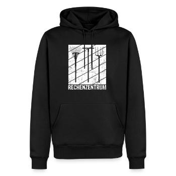 Rechenzentrum Gärtner Retro Garten Gießkanne Vinta - Männer Premium Bio Hoodie - Schwarz - Vorne - Nico (187cm)