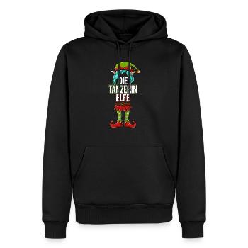 Tänzerin Elfe Partnerlook Weihnachten - Männer Premium Bio Hoodie - Schwarz - Vorne - Nico (187cm)