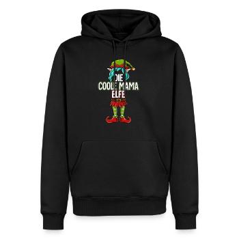 Coole Mama Elfe Partnerlook Weihnachten - Männer Premium Bio Hoodie - Schwarz - Vorne - Nico (187cm)