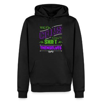 baseballclothing baseballitems present idea - Männer Premium Bio Hoodie - Schwarz - Vorne - Nico (187cm)