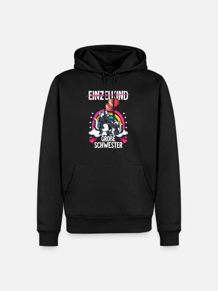 Ich werde Große Schwester Stinktier - Männer Premium Bio Hoodie - Schwarz
