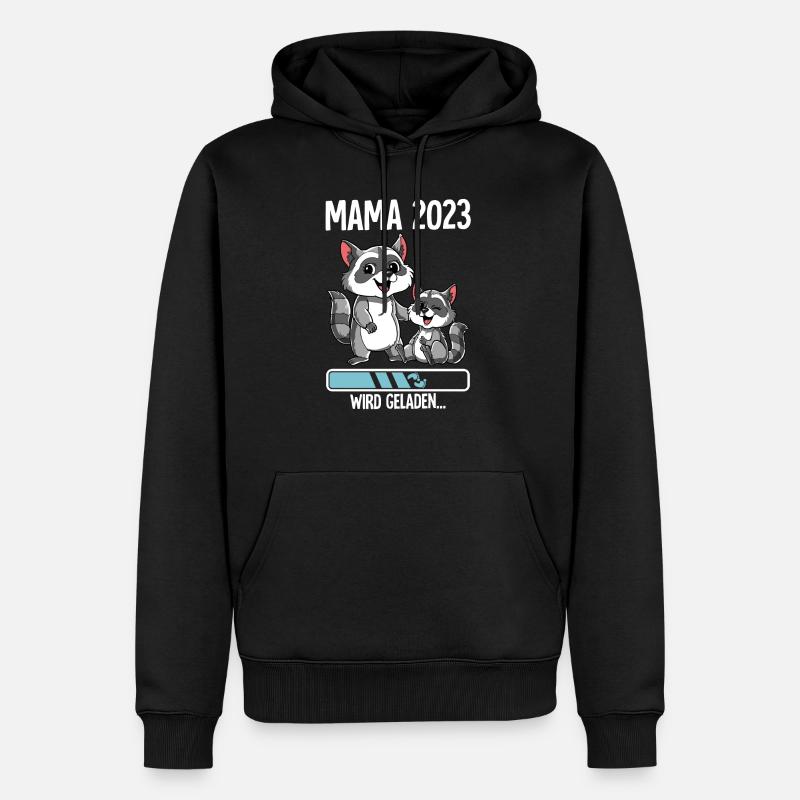 Werdende Mama 2023 - Männer Premium Bio Hoodie - Schwarz