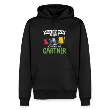 Selbstversorger Gemüseanbau Garten Schrebergarten - Männer Premium Bio Hoodie - Schwarz - Vorne - Nico (187cm)