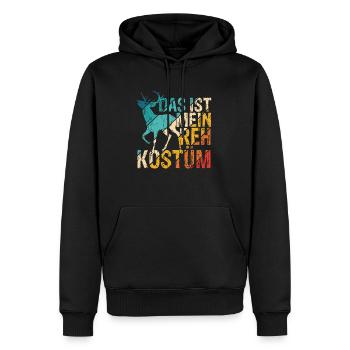 Das Ist Mein Reh Kostüm Karneval Lustiges Reh Rent - Männer Premium Bio Hoodie - Schwarz - Vorne - Nico (187cm)