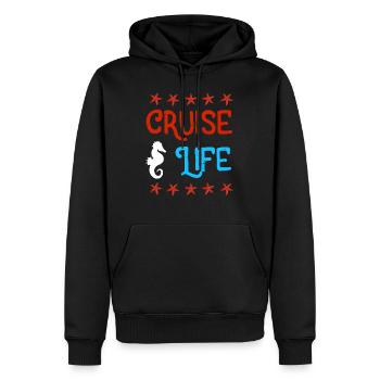 Lustiges Kreuzfahrt Geschenk Cruise Life - Männer Premium Bio Hoodie - Schwarz - Vorne - Nico (187cm)